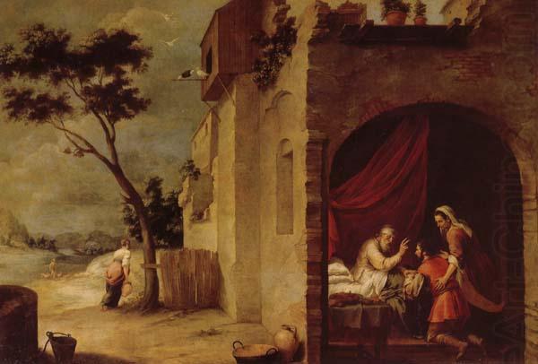 Isaac Blessing Jacob, Bartolome Esteban Murillo